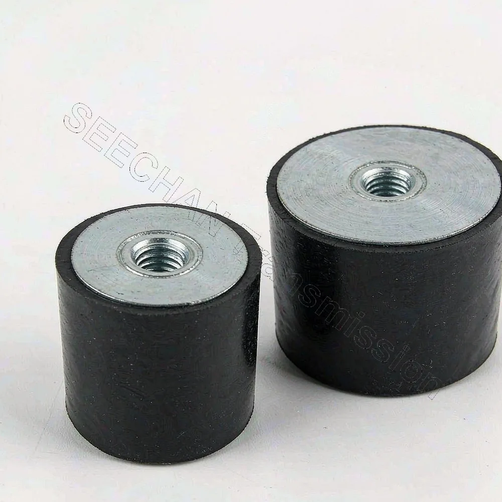 Rubber Shock Absorber Feet M4 M5 M6 M8 M10 M12 Female Thread Anti Vibration Isolator Pad for Machine Motor Compressor