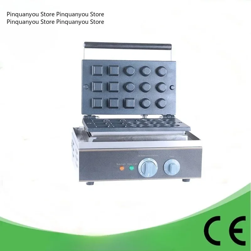 Commercial Non-stick 15Holes Mini Round Electric Tartlet Pie Shell Maker Iron, 110V 220V Pastry Tart Making Machine