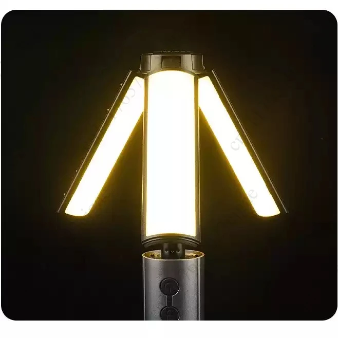 Portable Outdoors Led Work Light USB Tripod Camping Lamp Spotlight Telescopic Pillar Lamps Collapsible Outdoor Picnic Light