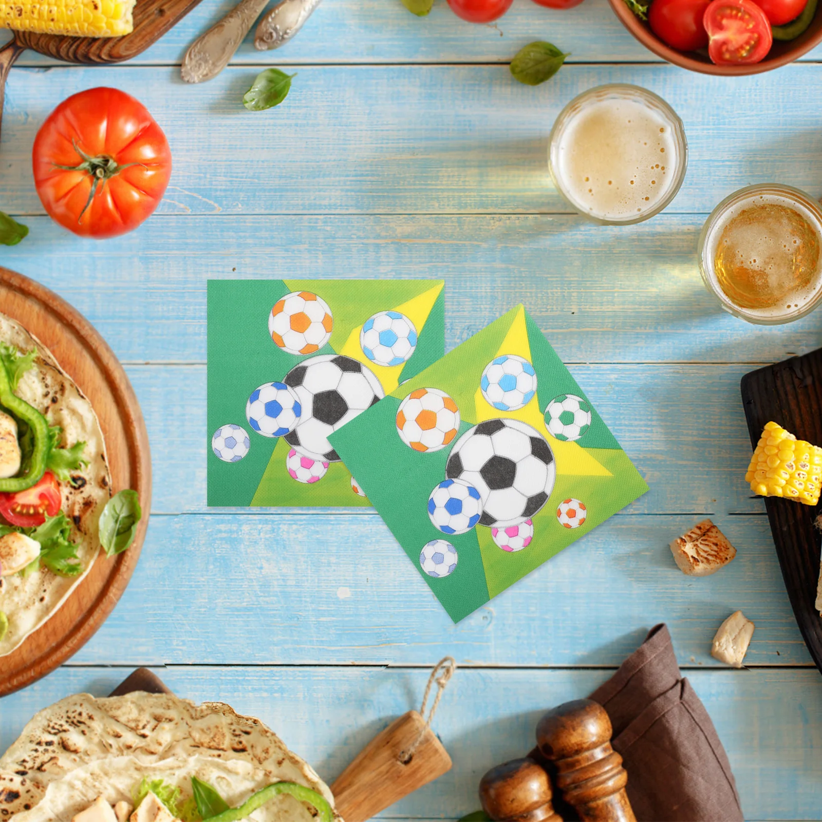 Рисунок 3 - футбольные бумажные салфетки уникальные