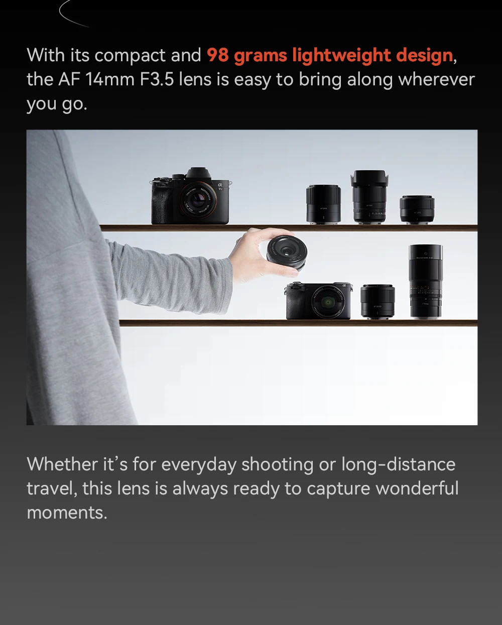TTArtisan 14mm F3.5 APS-C Autofokus-Weitwinkelobjektiv für Sony E-Mount Spiegellose Kameras ZVE10 ZVE10II A6600 Fuji X XE5 XM5 – Detail 6
