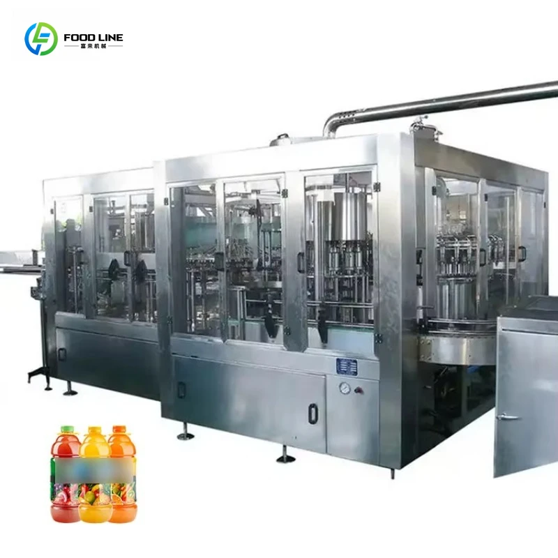 Customized Bottle Juice Pure Water Beer Automatic PLC Control Filling Capping Production Line High Precision Gear Transmission
