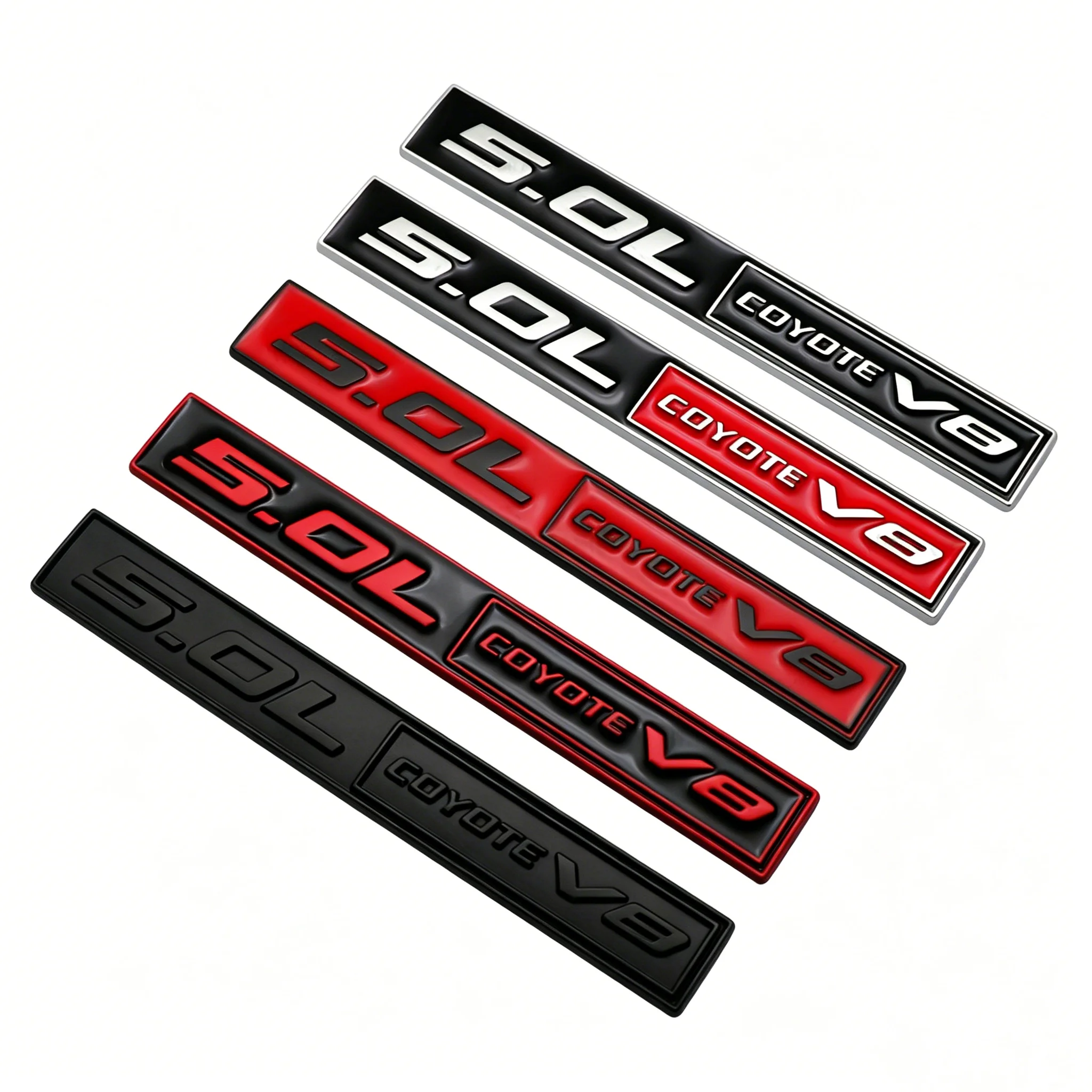Car Front Grille 5.0L COYOTE V8 Emblem Sticker Accessories For Mustang ST Line GT MONDEO Dodge Charger Ram Hellcat Challenger view 5