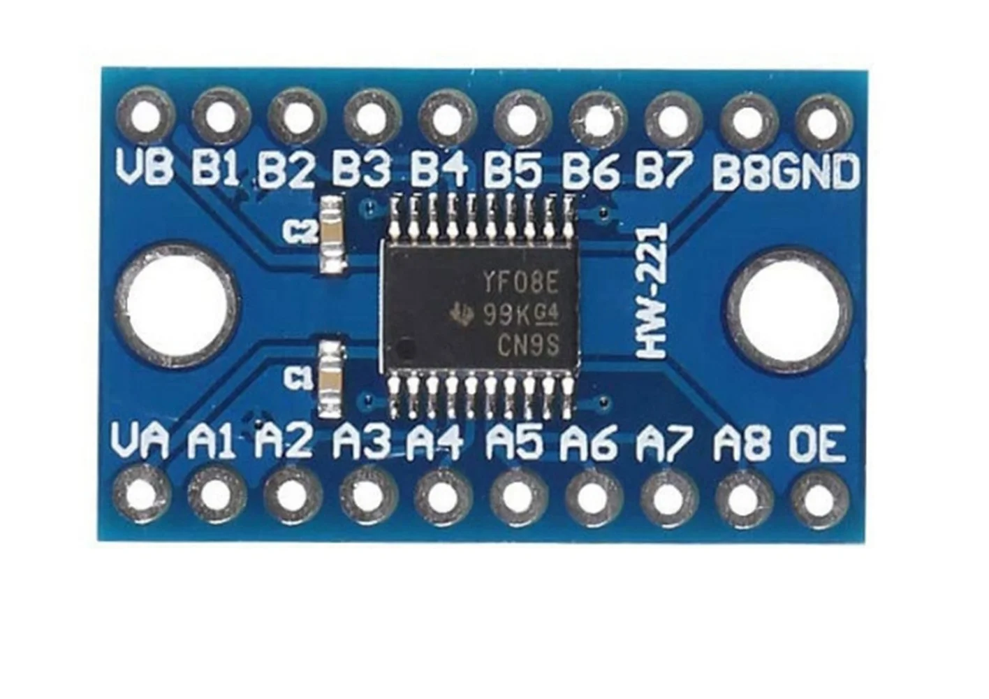 Módulo de conversão de nível 8 canais Full Duplex de alta velocidade TXS0108E, conversor de tensão bidirecional de 8 bits