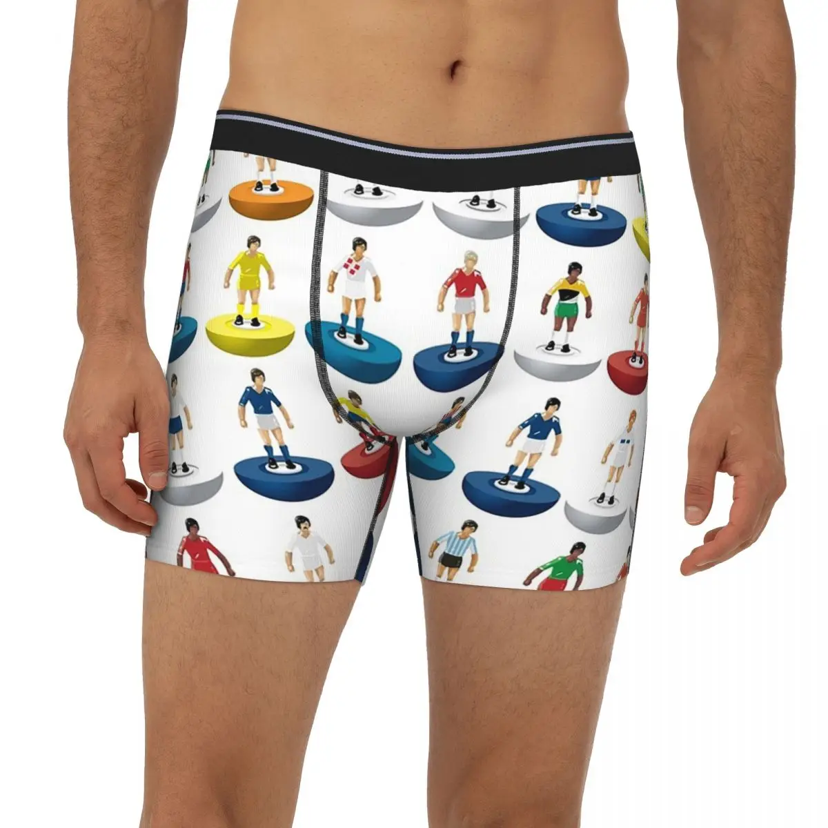 

Длинные трусы-боксеры World Subbuteo Players, короткие мужские трусы, удобное нижнее белье для мужчин, подарки бойфренду