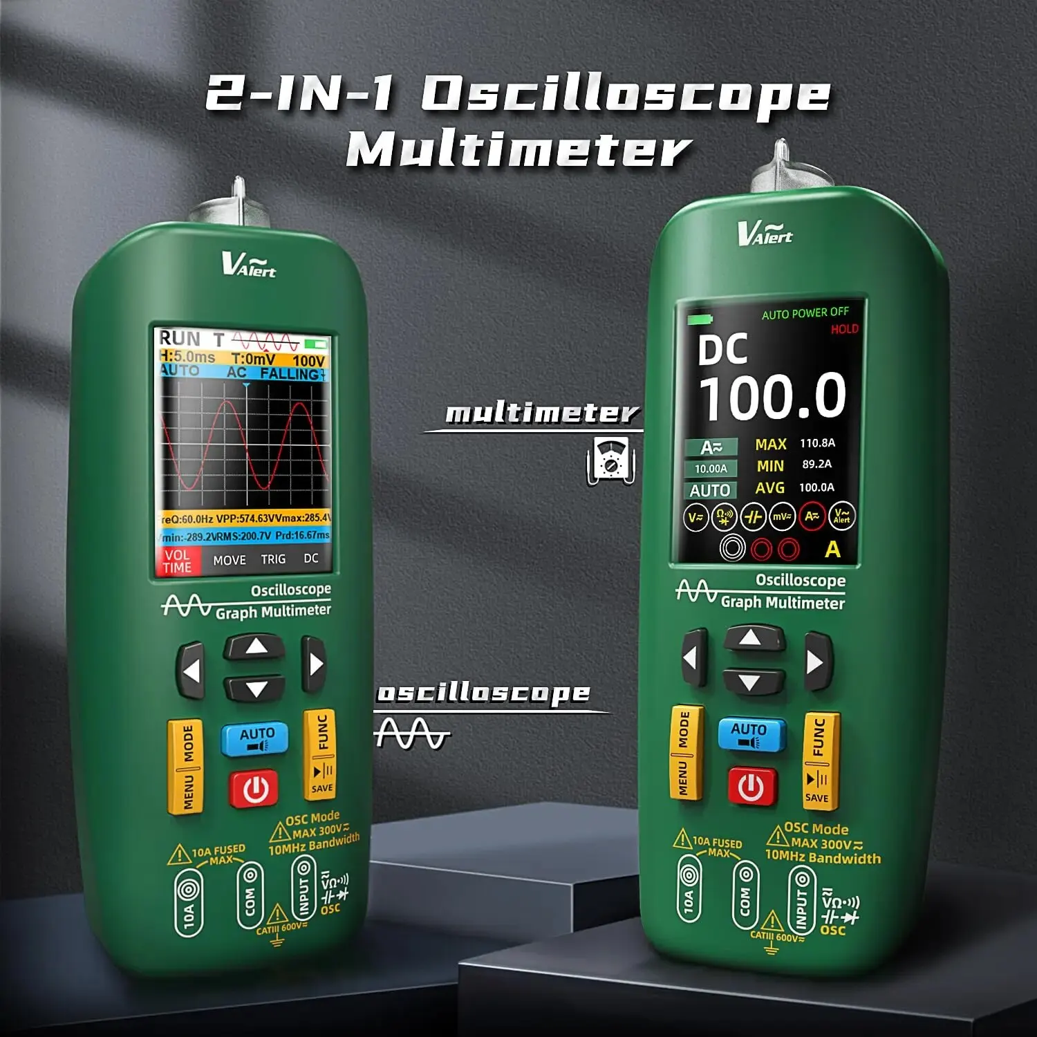 Multimetr ręczny oscyloskop BSIDE profesjonalny cyfrowy Multiteter DC AC prąd elektryczny pojemność Ohm Tester diodowy