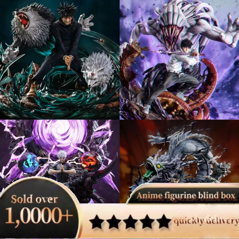 مجسمات صندوق أعمى من Jujutsu Kaisen ألعاب نموذجية أنيمي PVC قابلة للجمع Itadori Gojo Megumi Nobara Sukuna هدية غامضة عشوائية لمحبي