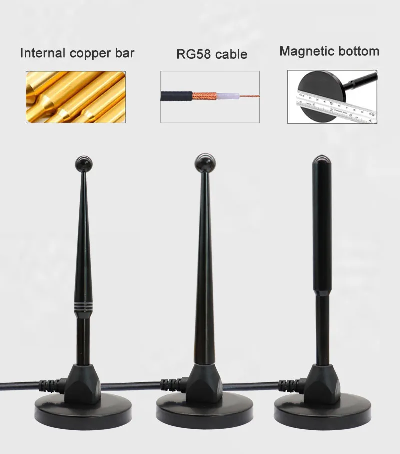 Long Range 698~2700Mhz Pure Copper 4G LTE 3G GSM High Gain 22dbi Omni WiFi Router Antenna Bluetooth Aerial N SMA male