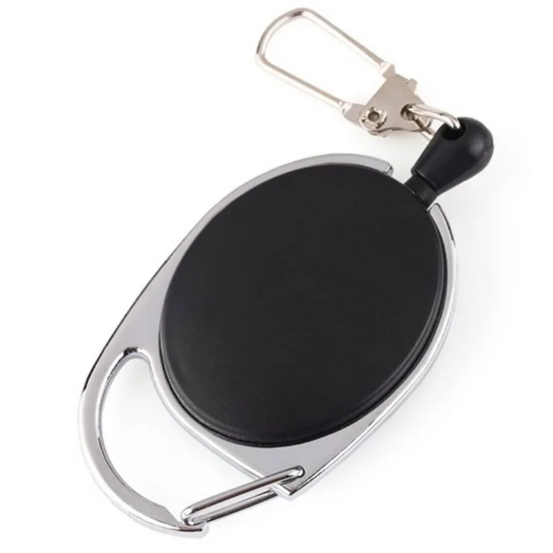 

Retractable Key Chain Reel Badge Holder Fly Fishing Zinger Retractor with Quick Release Spring Clip Fishing Accessories