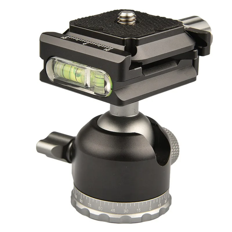 Metal panoramic spherical gimbal with independent chassis lock balance level micro-single inverse stand