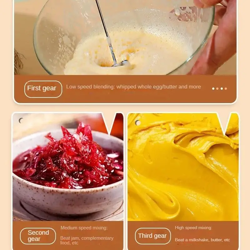 ماكينة صنع القهوة للمشروبات الكهربائية، مهوية، مضرب بيض 3 سرعات قابل لإعادة الشحن، ماكينة كريم الحلوى المحمولة، خلاط المطبخ
