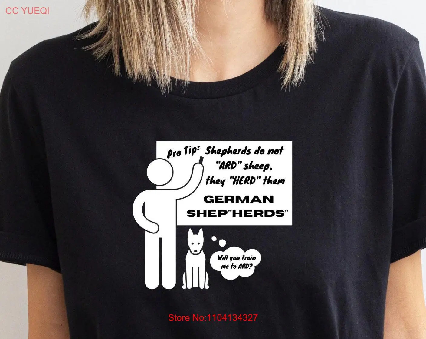 German Shepherds Don't ARD Sheep They HERD Them T Shirt Shepherd Pet Peeve Lover  long or short sleeves