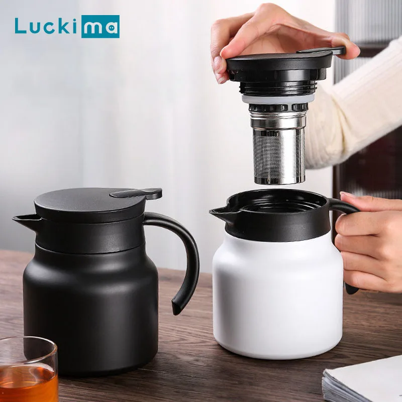 

Stainless Steel Kettle Tea Pot Large Capacity Thermos Portable Vacuum Flask Home Kitchen Coffee Carafe Smart Display Temperature