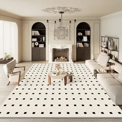 VIKAMA French Simple Living Room Carpet Home Decoration Full Spread Sofa Coffee Table Blanket Bedroom Study Cloakroom Floor Mat