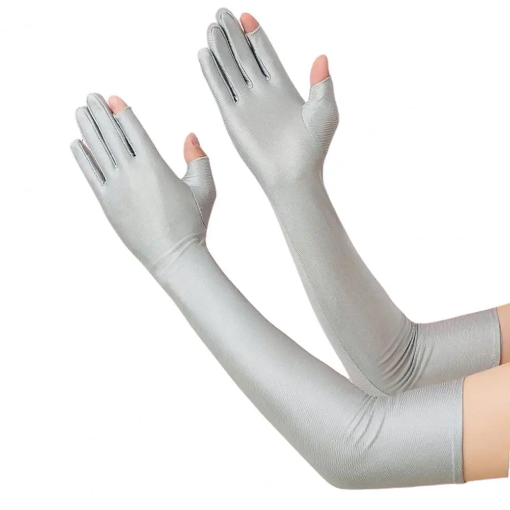 Outdoor Sun Protection Gear Uv Protection Gloves Sun Protection Long Gloves Uv Blocking Arm Sleeves Touch Screen for Outdoor