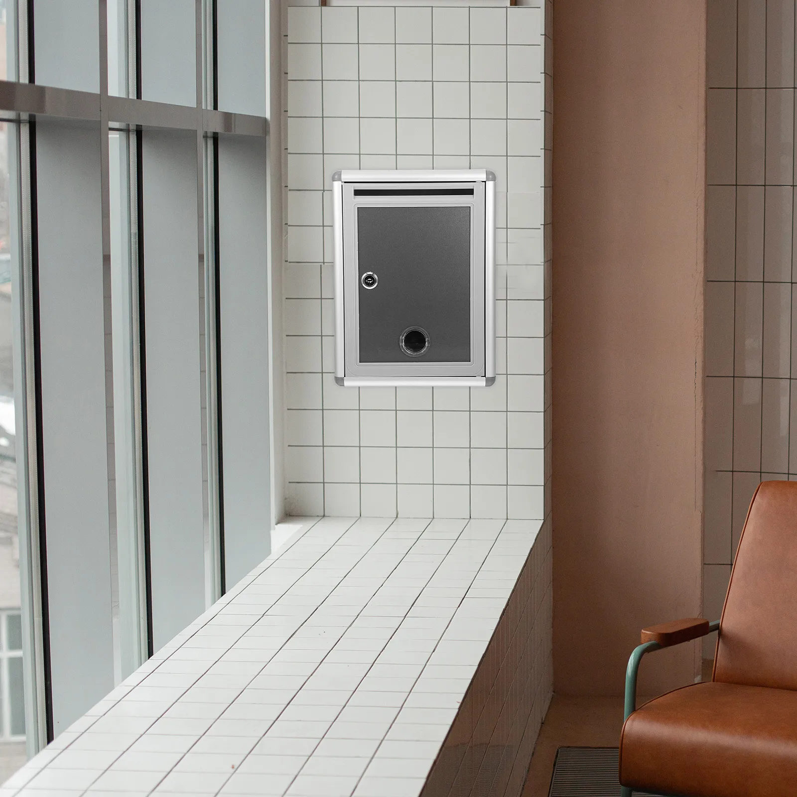 

Secure Wall Mounted Donation Box Thickened Steel Construction Lockable Slot Design for Public Feedback Voting Compliant Mail