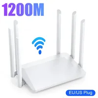 1200M Wireless Router External Antenna Modem Router Wide Coverage WiFi Repeater 2.4GHz Home Office Amplification Signal Router