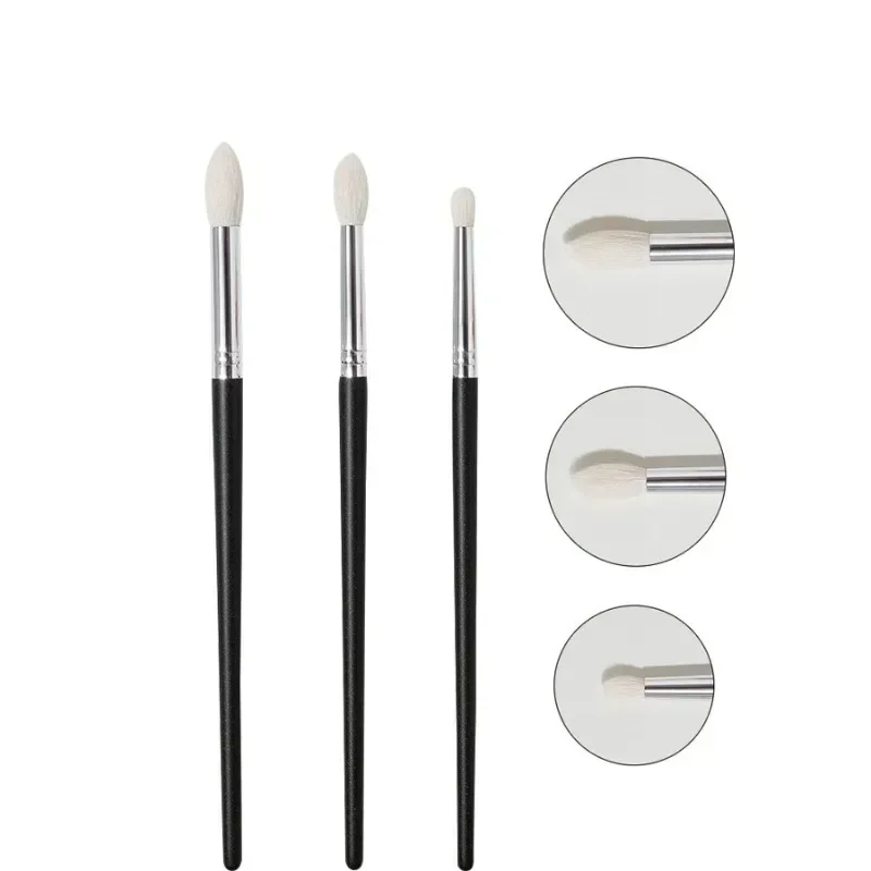 Goat Hair Tapered Crease Blending Brush Eyeshadow Make Up Cosmetic Kit Smudge Eye Makeup Brushes