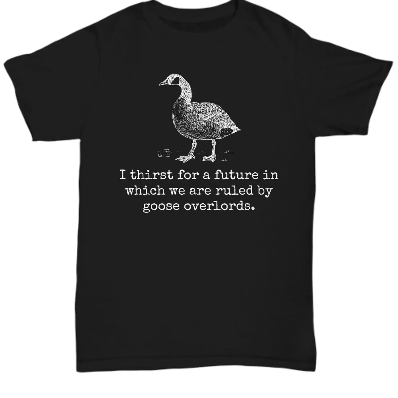 Funny Goose T Shirt Geese Canadian s Lover Farmer Overlords  vintage Washed Stretched Soft designer clothes Casual homme