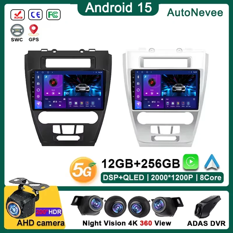 

Android 15 Multimedia For Ford Fusion Mondeo Mustang 2009 2010 2012 2013 Auto Radio Multimedia Player Stereo Head Unit Dash Cam