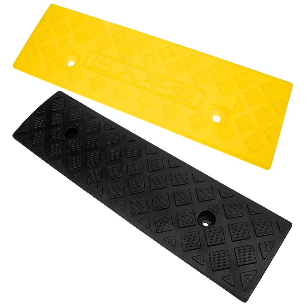 2 Pcs Car Ramp Motorcycle Shed Curb Rubber Driveway Stair Carpet Treads Ramps for