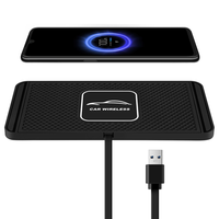 Firmly 2Pcs 5/7.5/10W C1 Car For Qi Wireless Charger Pad Fast Charging Dock Station Non-Slip Mat