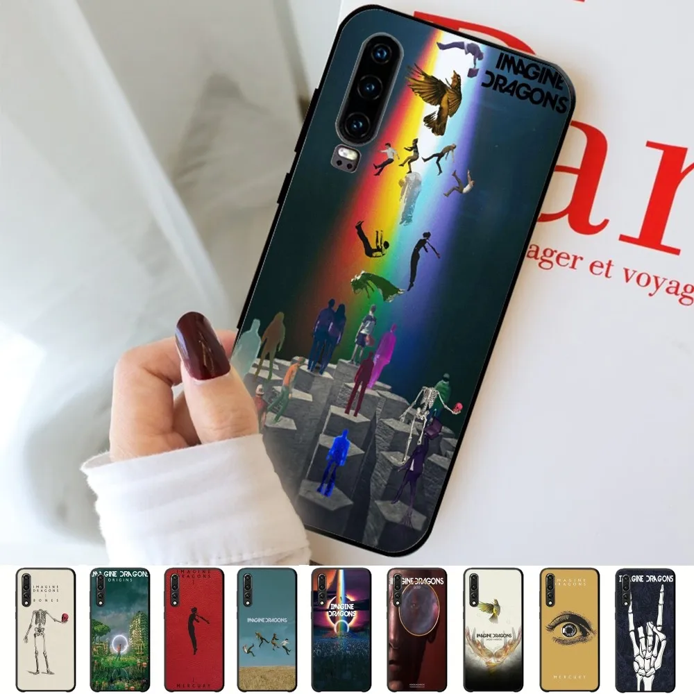 I-Imagine D-Dragons Band Phone Case For Huawei P 8 9 10 20 30 40 50 Pro Lite Psmart Honor 10 lite 70 Mate 20lite