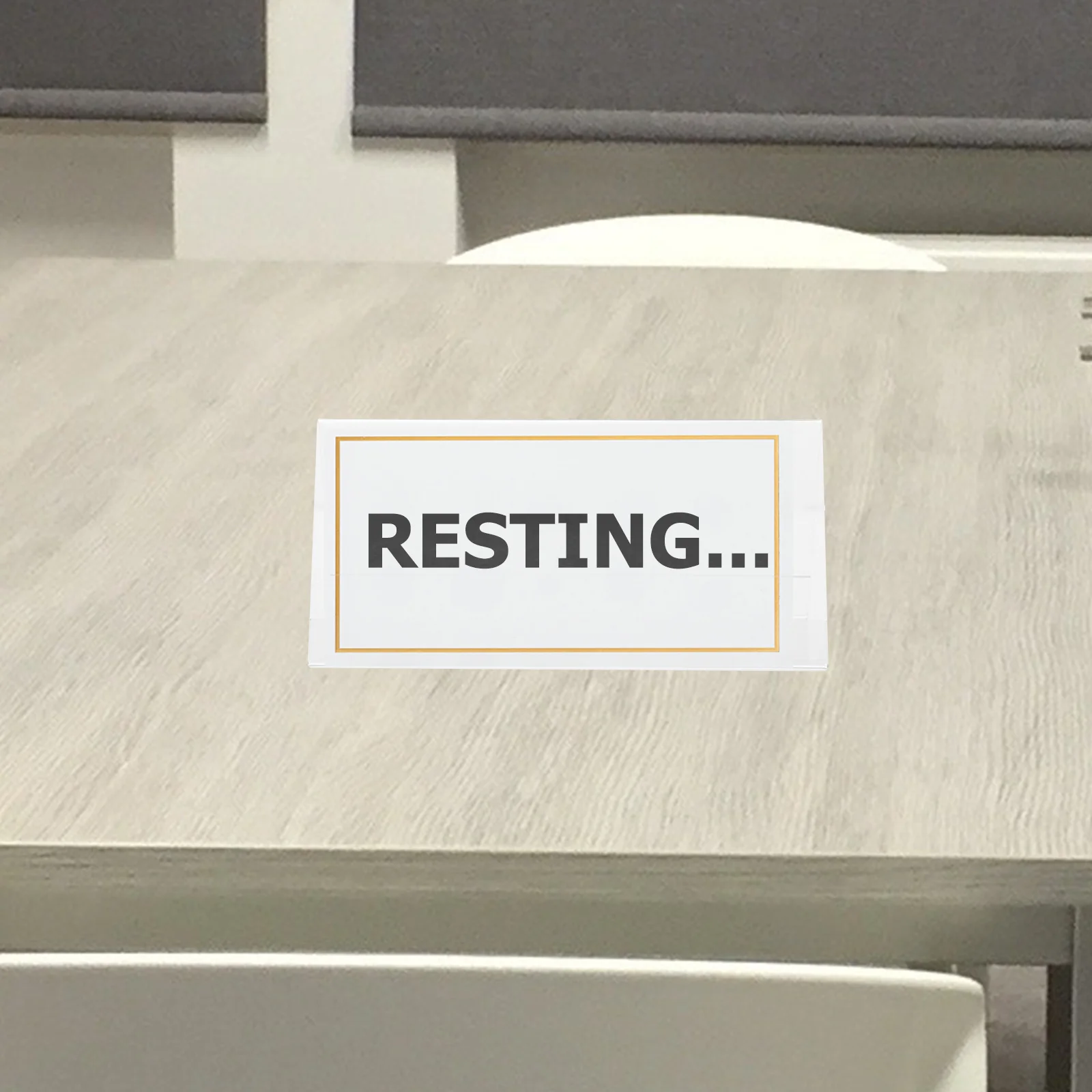 

Clear Acrylic Display Stand for Conference Table Name Cards V-Shaped Design Double-Sided Sign Holder for Restaurant Wedding