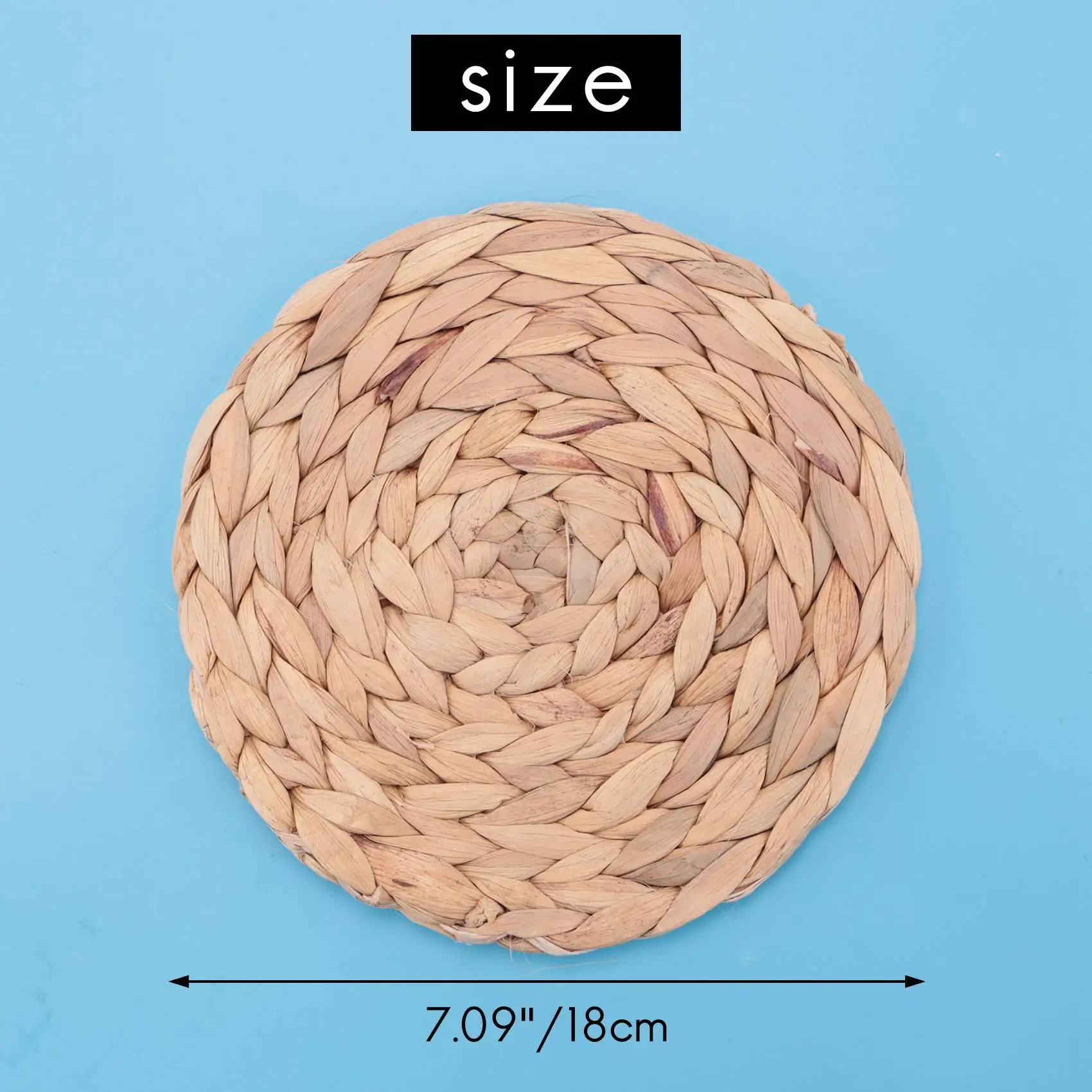 

NEW Seagrass Coasters Handmade Water Hyacinth Coaster Set of 6 Pieces Seagrass Coaster for Drinks Cup Coasters