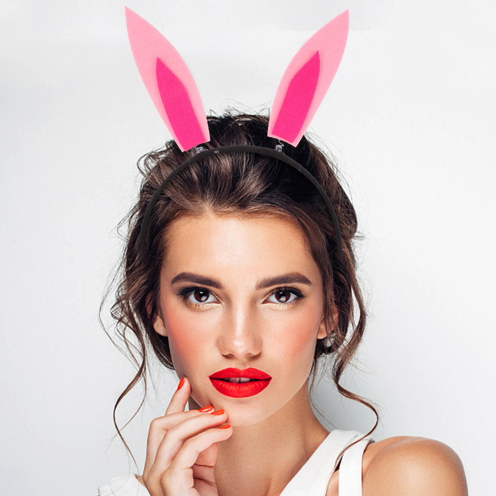 

Yellow Hair Accessories Easter Bunny Ear Hair Decor Bunny Ears Headb Cartoon Rabbit Headb Soft Rabbit Ear