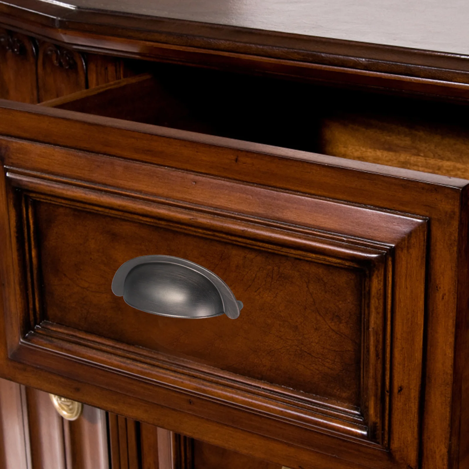 

Semi Round Drawer Cup Pulls Sturdy Bronze Cabinet Handles Easy Installation Modern Design Kitchen Drawer Pulls Multiple Colors