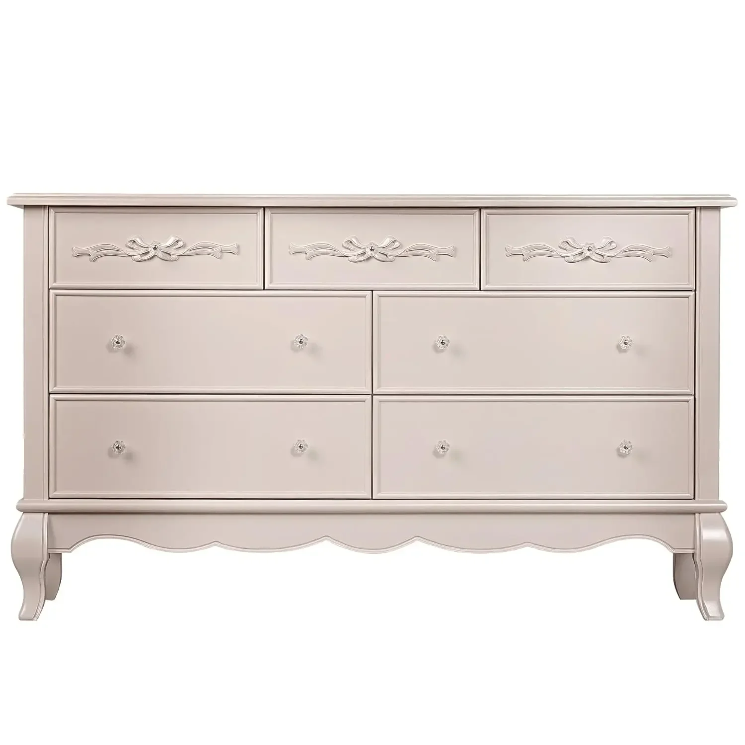 Evolur-Commode Aurora, 54x20.3x34 pouces (lot de 1), Rose poussiéreux