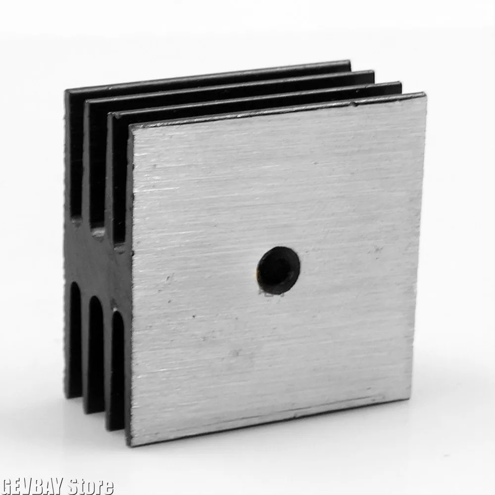 2Pcs Aluminum Heat Sink for Bridge Rectifier 35A, 35x35x17mm Black Cooling Radiator for KBPC1010/1510/2010/2510/3510