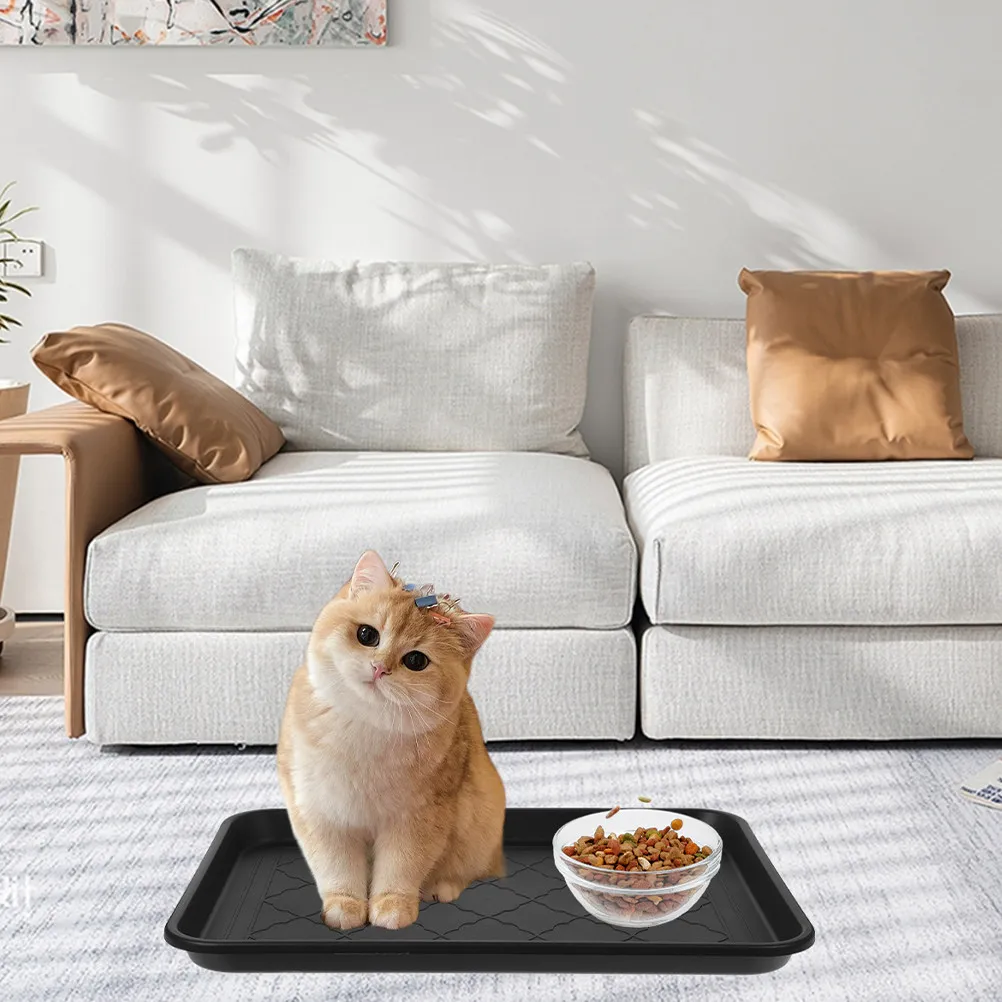 

Стильный черный пластиковый коврик-поднос для обуви и ботинок, нескользящий, для прихожей, многофункциональный, для дома