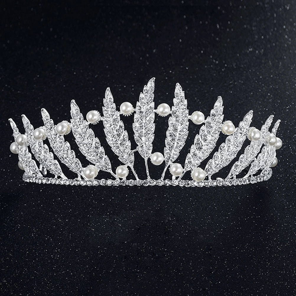 

Rhinestone Crown Hair Hoops Women Headb Elegant Headwrap Bridal Tiara Wedding Engagement Party Accessories Non Fading