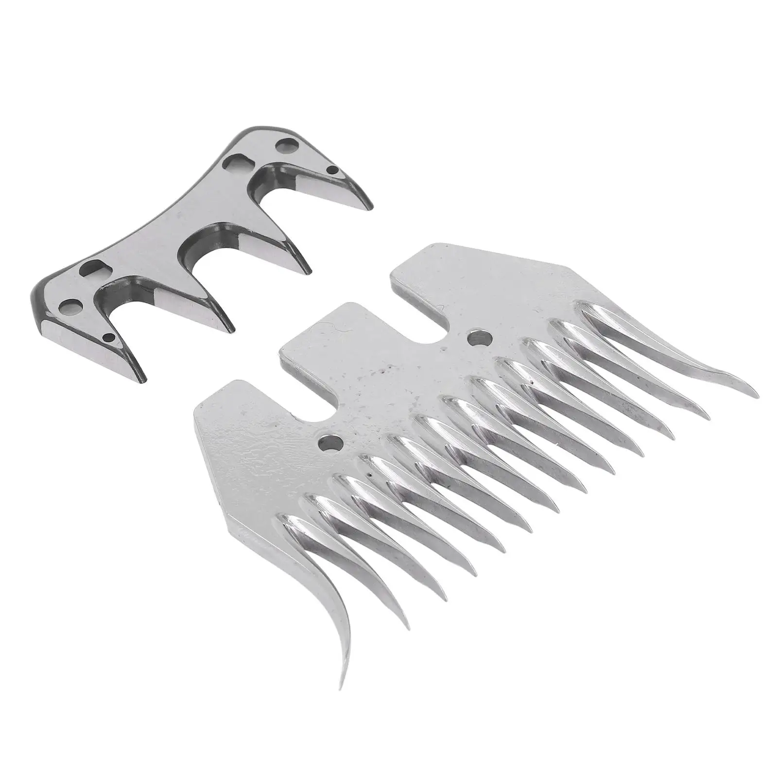 13 Teeth Curved Sheep Shears Blades Wool Clipper Comb Trimmer Cutter Set Kit for Grooming