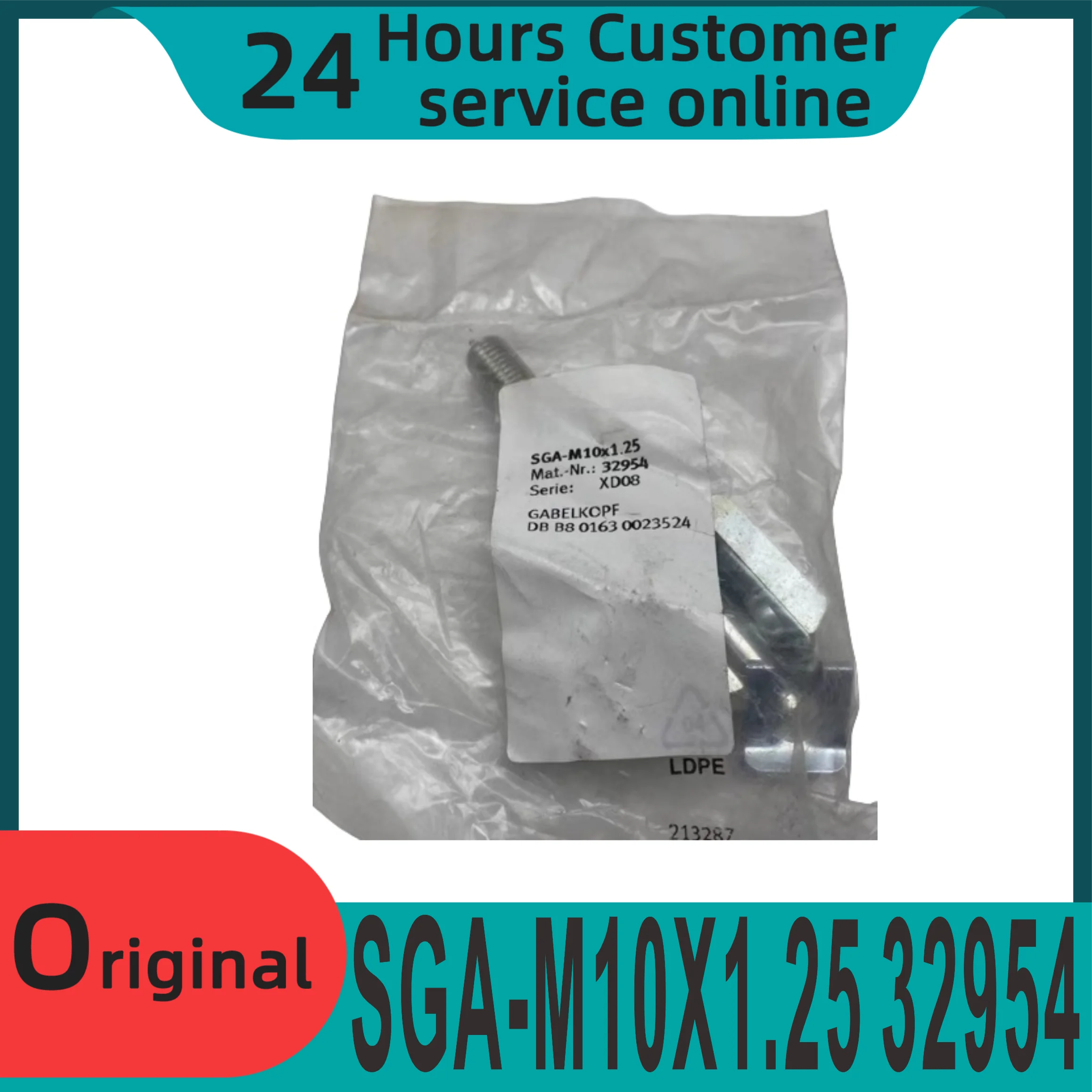 

New original cylinder installation accessory Y-shaped with pin connecting rod SGA-M10X1.25 32954 SGA-M12 6523