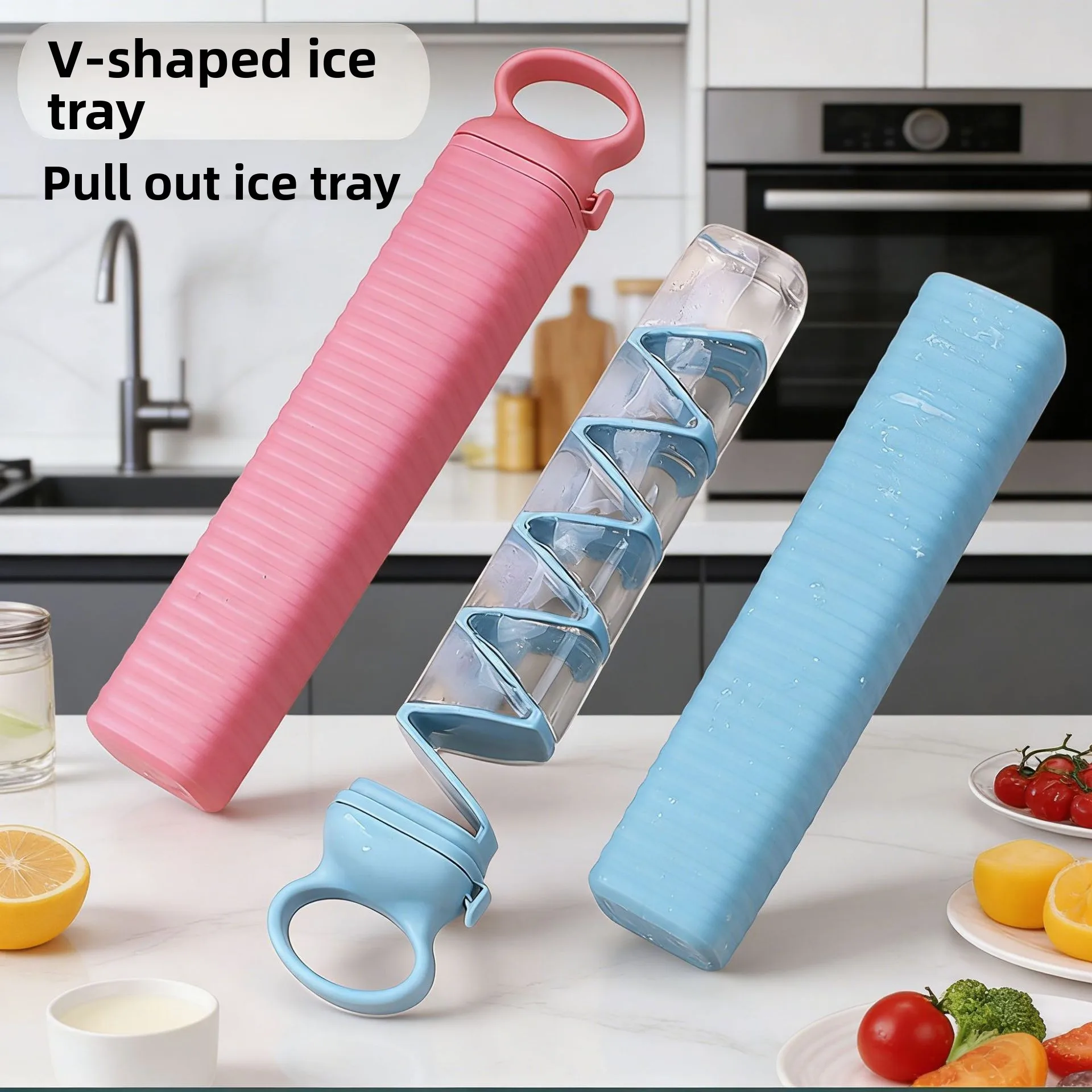 Plastic ice cube household ice maker portable homemade quick-frozen ice box drawing ice cube kitchen ice cube tool