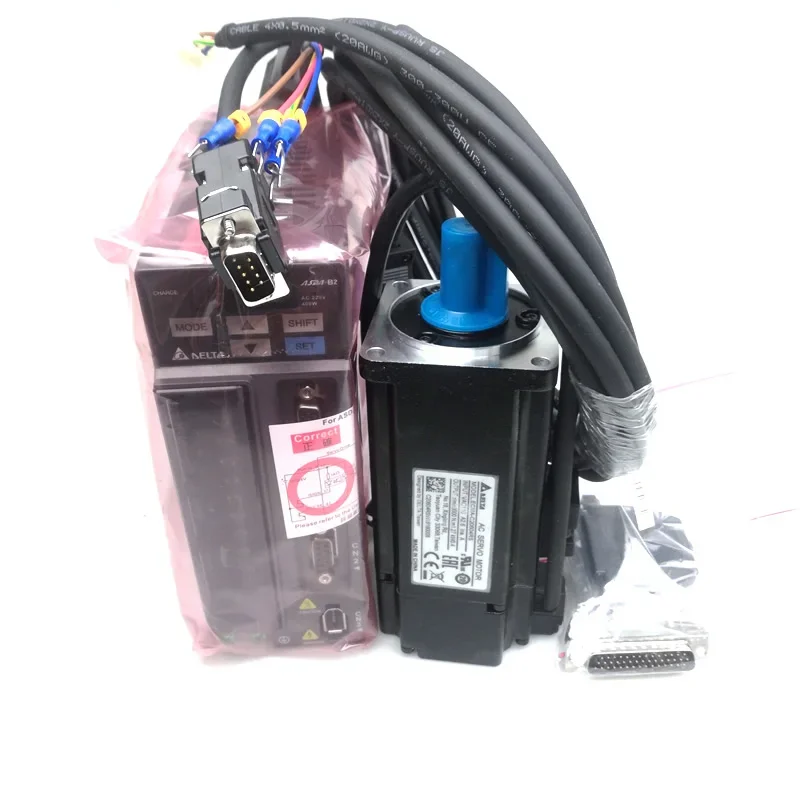 Delta ECMA-C20604RS+ASD-B2-0421-B 0.4kw 3000rpm 1.27N.m ASDA-B2 AC servo motor driver kits with 3m power and encoder cable