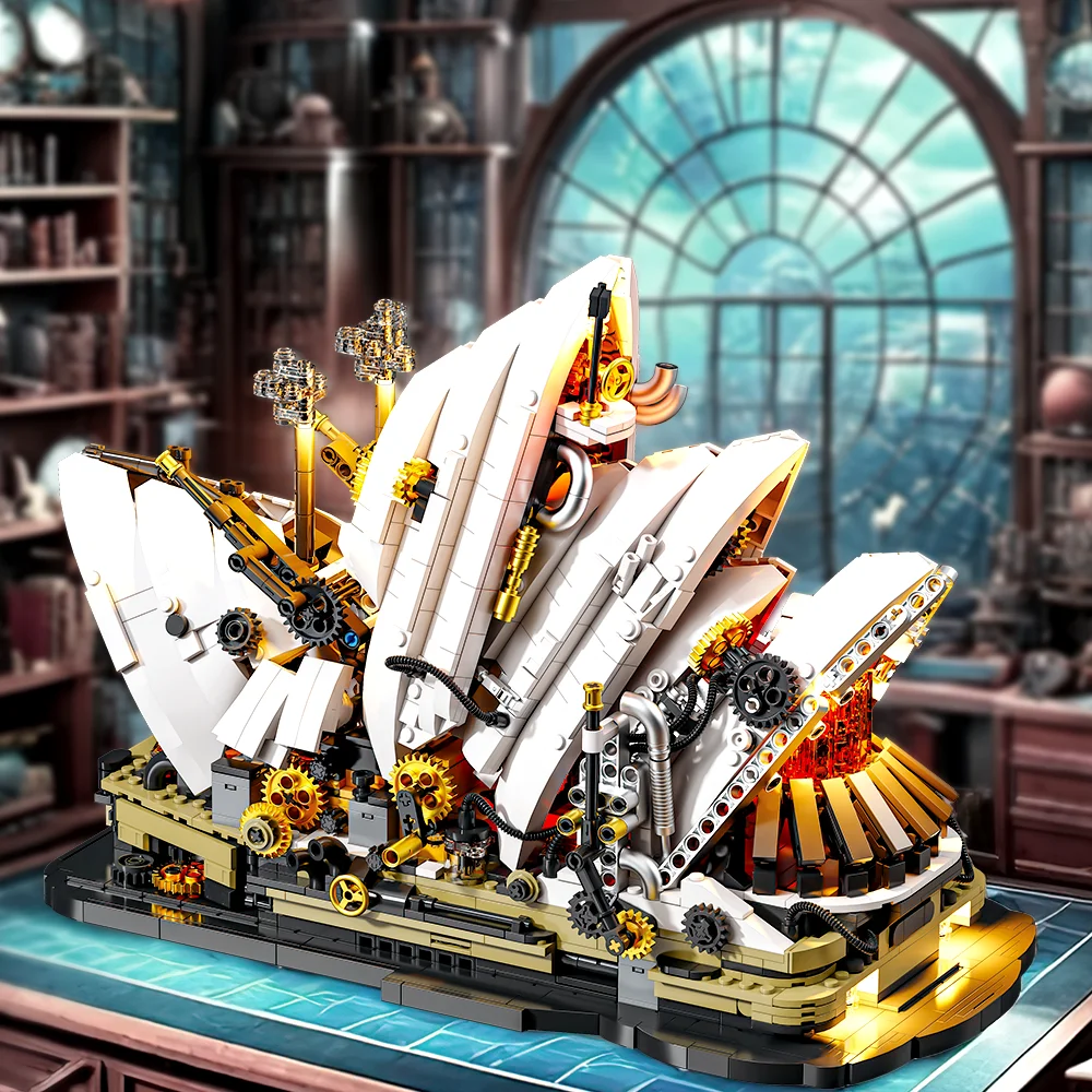 Opera House Style Architectural Building Blocks Modello di assemblaggio Educativo Puzzle fai da te Giocattolo Regalo Display all'ingrosso Decorazioni per il desktop