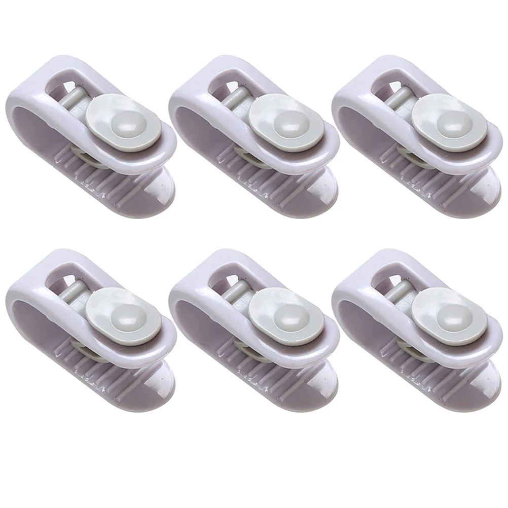 

6pcs Quilt Holder Bed Sheet Buckle Clips Fixator Cover Fastener Purple Blanket Pins Anti Slip Mattress Pads Tablecloths