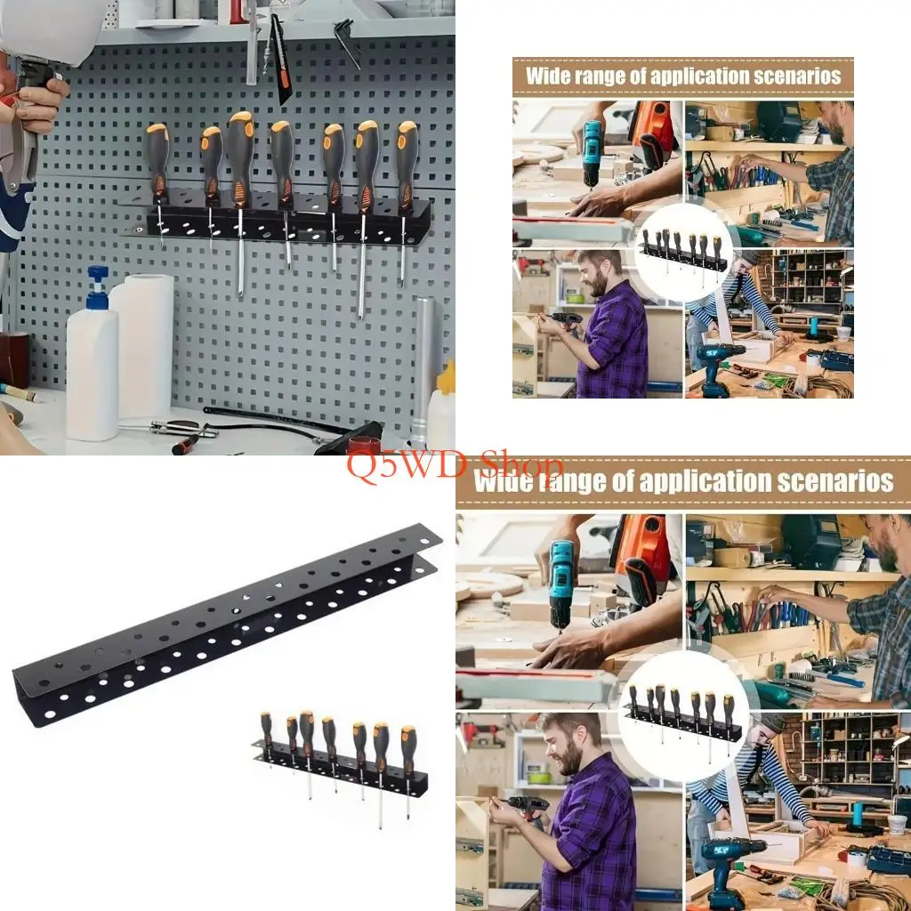 Q5WD Efficient Wall Hanging Tool Storage Rack Tool Hanger For Organizing Tool In Garages And Workshops Strong Metal Build