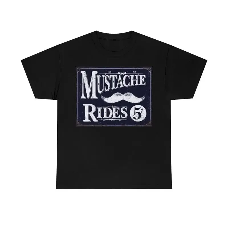 Mustache Rides 5 cents Short Sleeve Tee