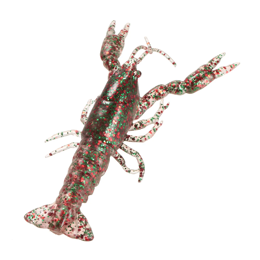 Lixada 12cm/19g Soft Crawfish Shrimp Lobster Claw Bait Artificial Lure Bait Swimbait