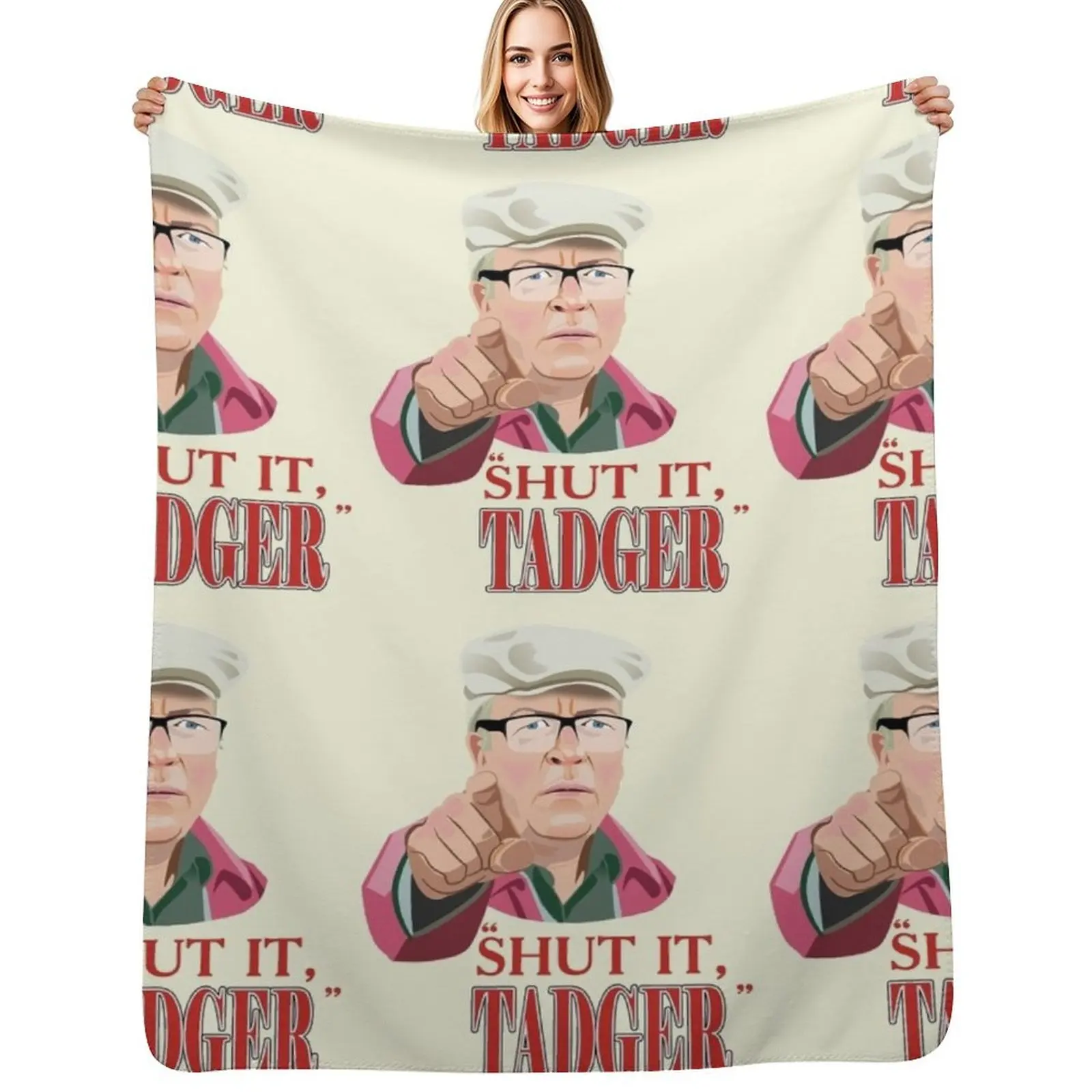 Winston says Shut it! Throw Blanket Cozy Home Blanket Gift for Christmas Holiday