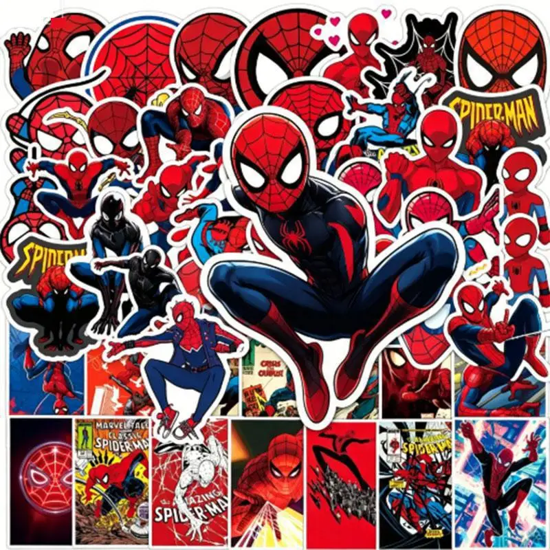50-adesivos-de-graffiti-do-homem-aranha-da-marvel-a-prova-d'Agua-para-decoracao-diy-de-celulares-laptops-Oculos-capas-cadernos-e-garrafas-termicas