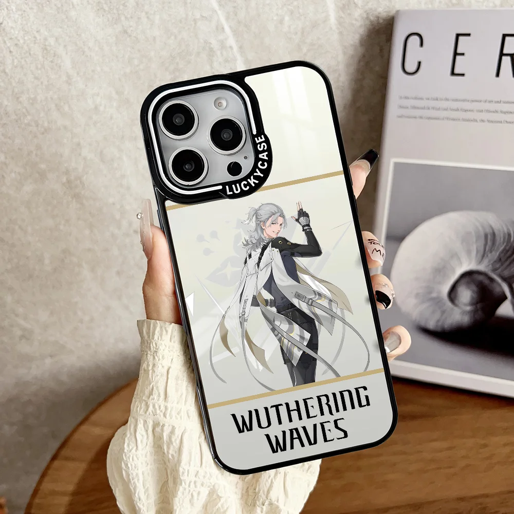 W-Wuthering W-Waves Aalto Phone Case For IPhone 16 15 14 13 Pro Max Transparency Shockproof Hard Funda