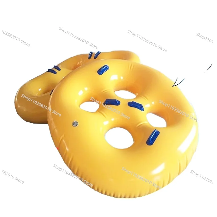 Water Park Inflatable Surf Floating Ring, Double Swimming Circle Water Rafting Kayaking Figure 8 Float