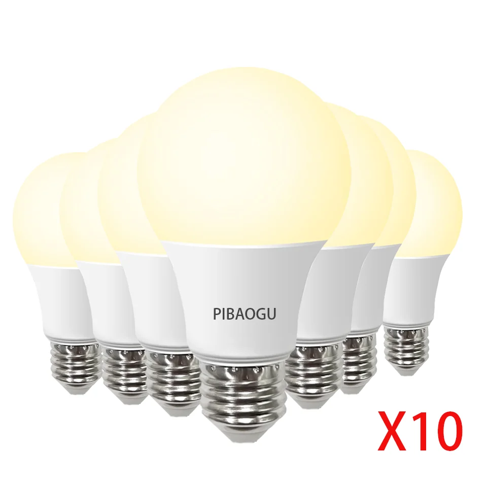 10PCS LED Bulb E27 220V 6W 9W 12W 15W 18W 20W Lighting Bulb High Brightnes Low Energy Consumption Living Room Home LED Blubs
