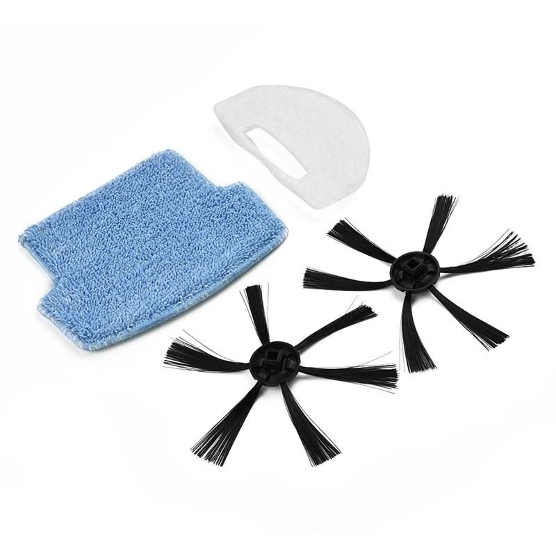 

4Pcs Replacement Parts For Isweep S320 Vacuum Cleaner Accessories Side Brushes Filter Mop Cloth